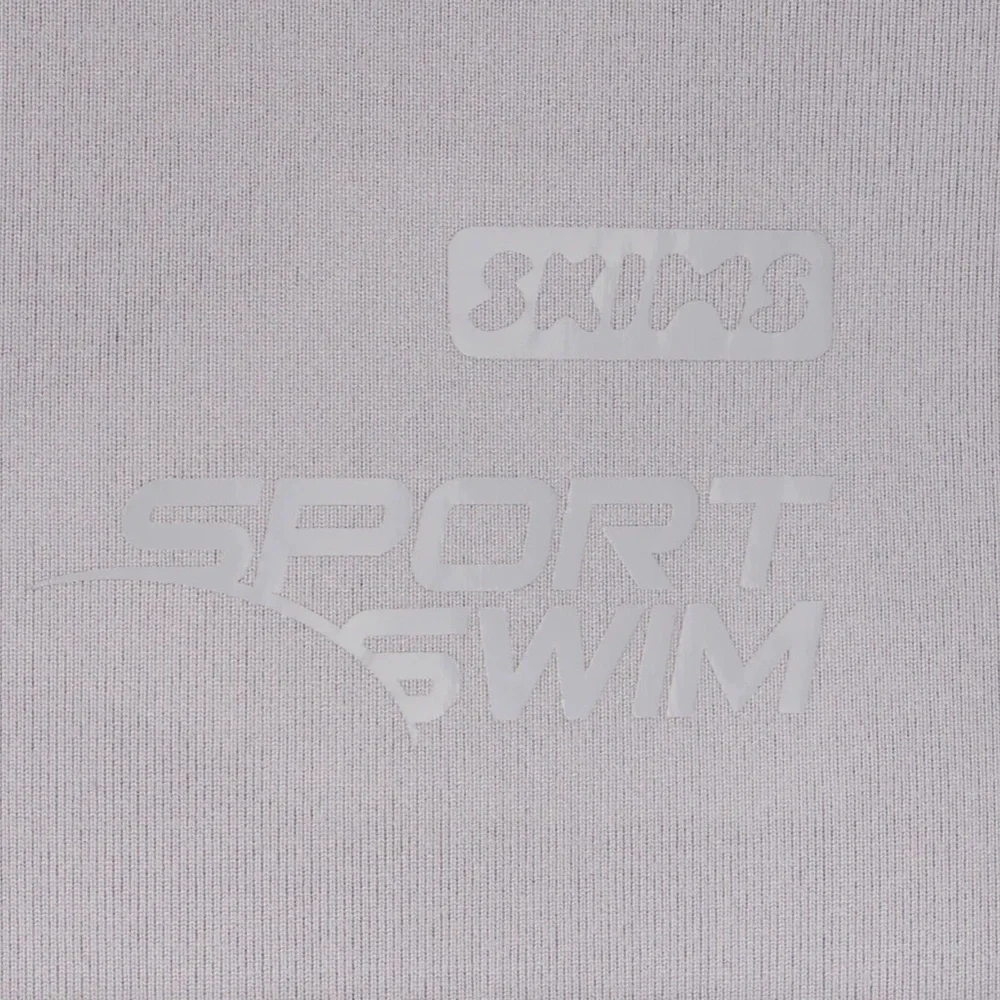 SKIMS Sport Swim Top Chrome Color